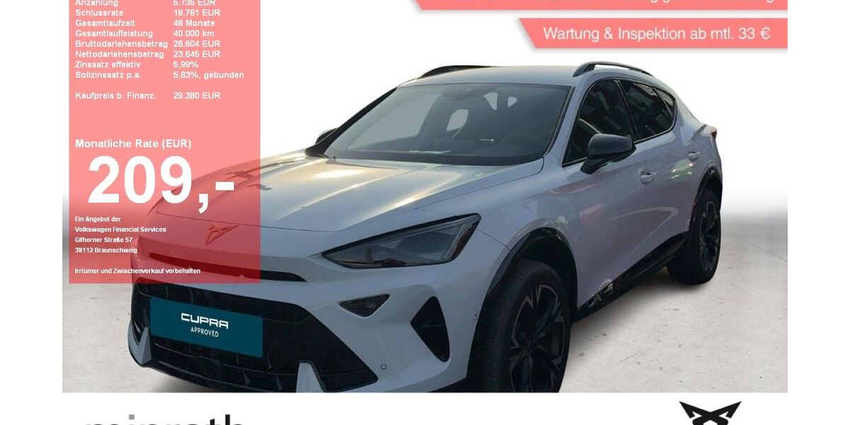 Cupra Formentor 12.115 km 29.110 &euro; Moers-Hülsdonk 47441