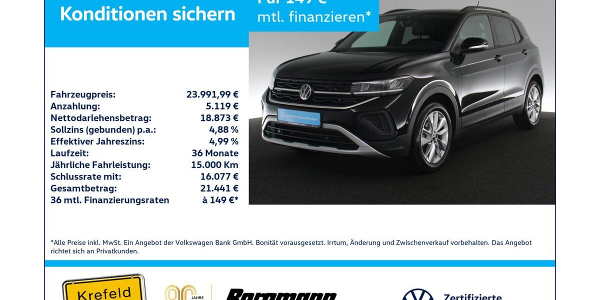 VW T-Cross 23.474 km 23.992 &euro; Krefeld 47803