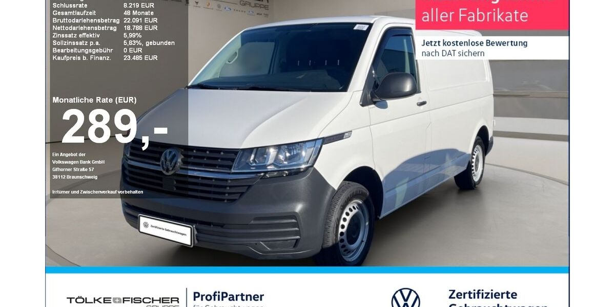 VW T6 Transporter 97.376 km 21.249 &euro; Krefeld 47805