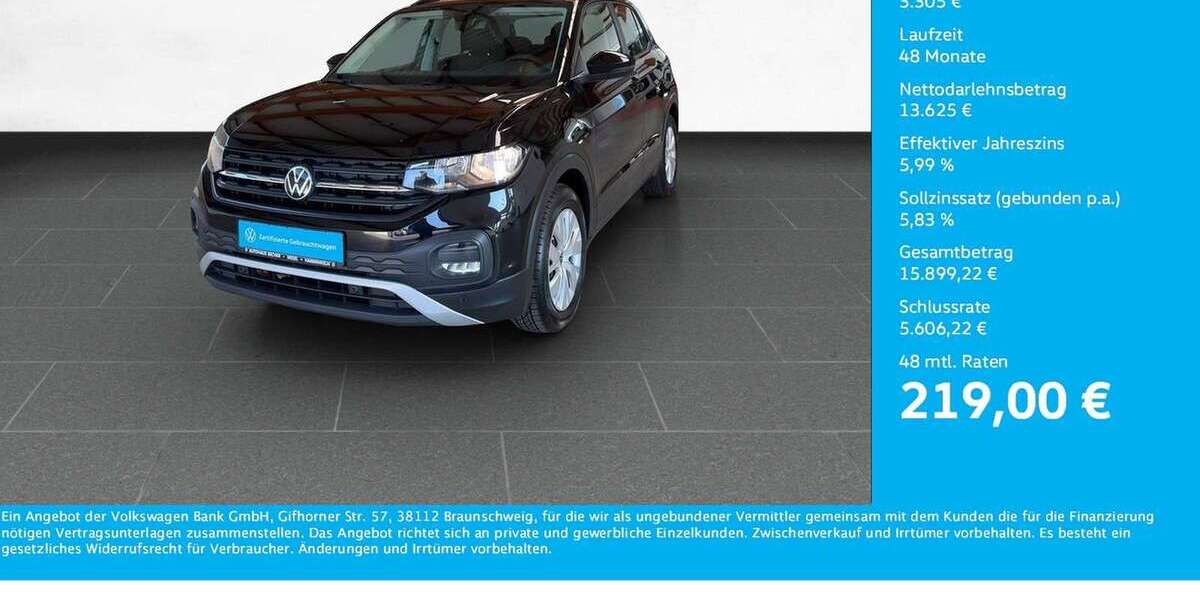VW T-Cross 41.346 km 16.930 &euro; Wesel 46485
