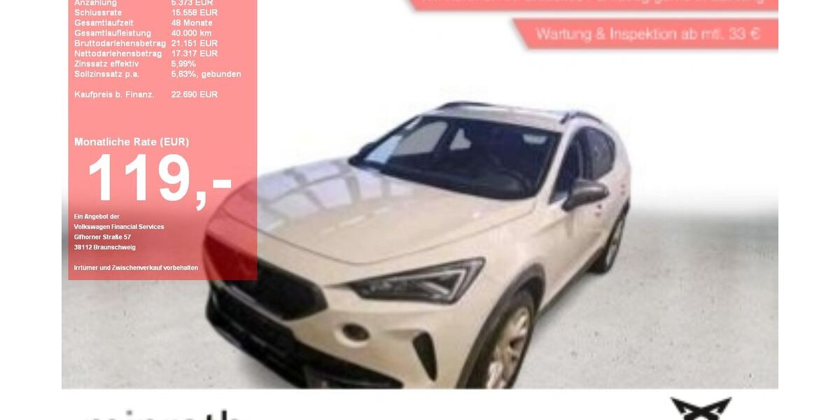 Cupra Formentor 21.355 km 22.190 &euro; Moers-Hülsdonk 47441