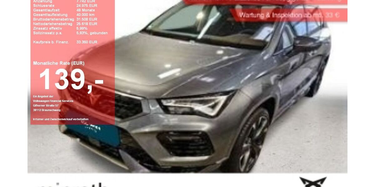 Cupra Ateca 11.940 km 32.610 &euro; Moers-Hülsdonk 47441