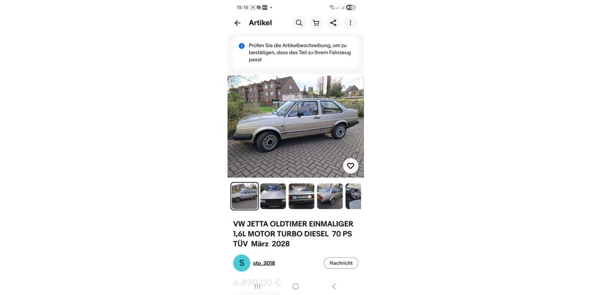 VW Jetta 373.000 km 4.890 &euro; Duisburg 47228