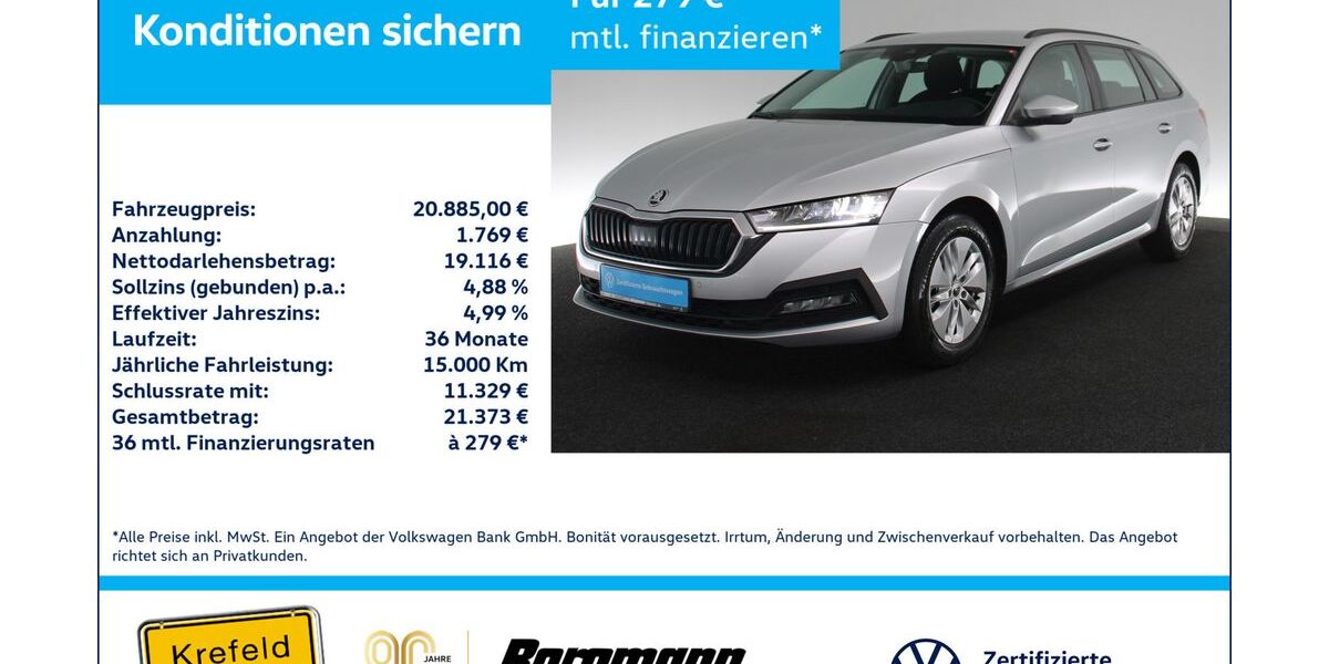 Skoda Octavia 91.000 km 19.997 &euro; Krefeld 47803