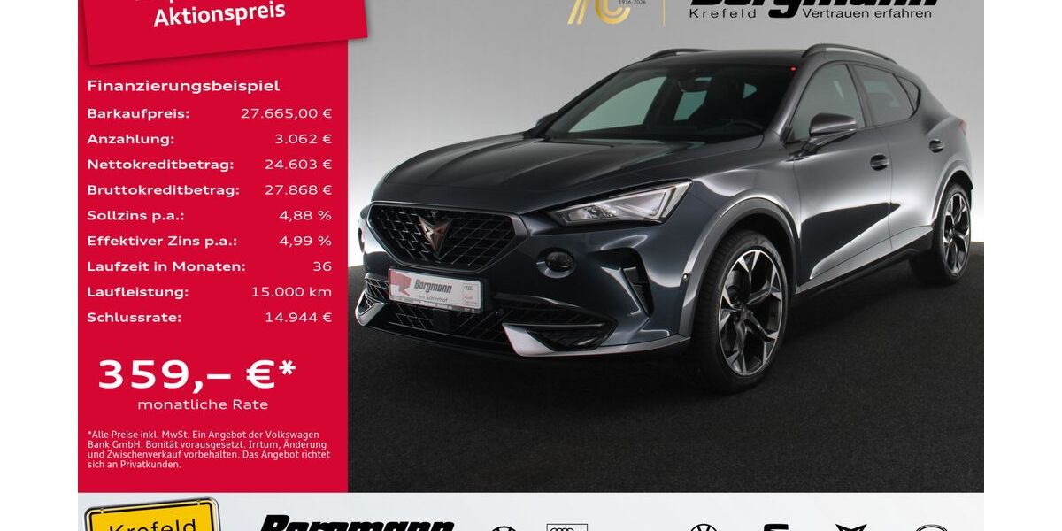 Cupra Formentor 69.512 km 27.665 &euro; Krefeld 47803
