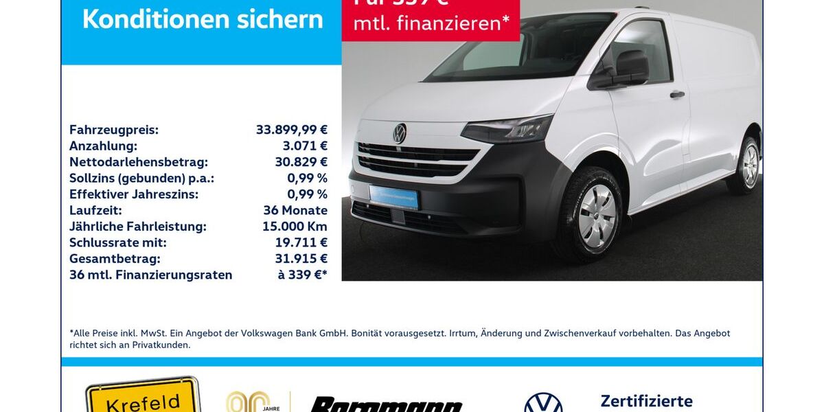 VW T7 Transporter 4.453 km 33.900 &euro; Krefeld 47803