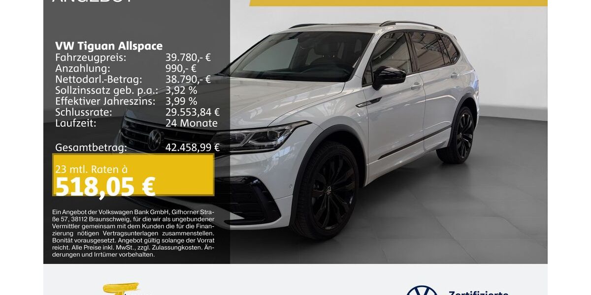 VW Tiguan Allspace 54.762 km 38.780 &euro; Gelsenkirchen 45888