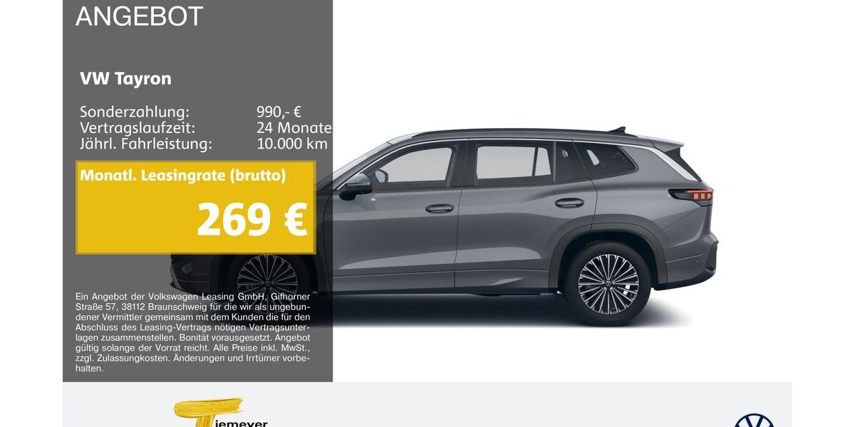 VW Tayron 23.026 km 34.940 &euro; Oberhausen 46047