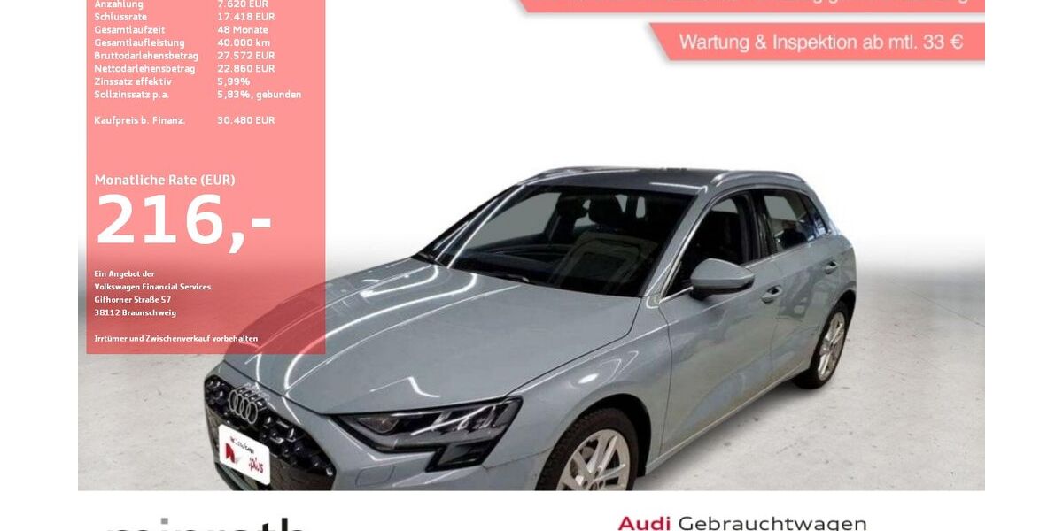 Audi A3 9.982 km 30.480 &euro; Moers-Hülsdonk 47441