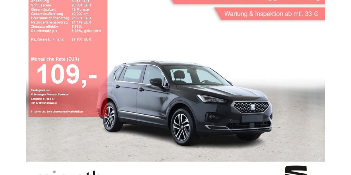 Seat Tarraco 56.880 km 26.200 &euro; Moers-Hülsdonk 47441